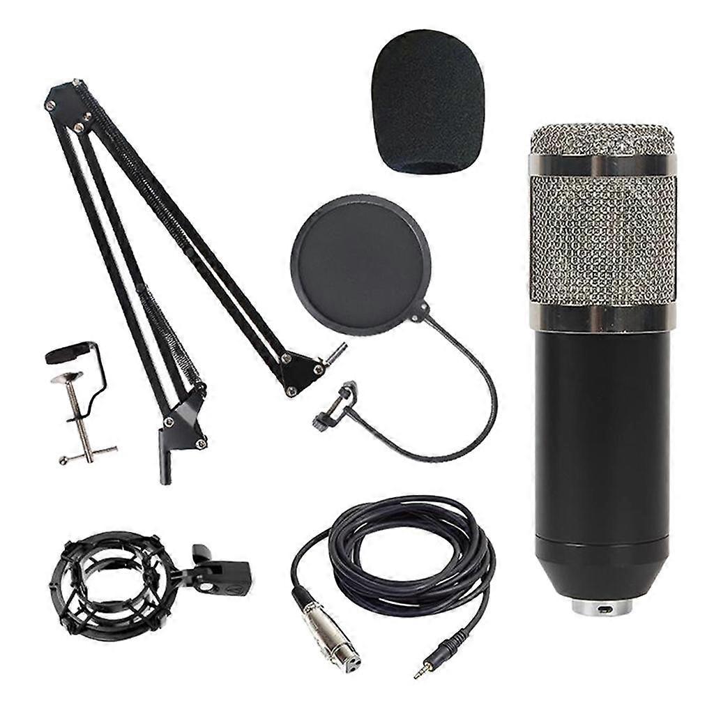 Condenser Microphone Kit for Studio Recording Black A