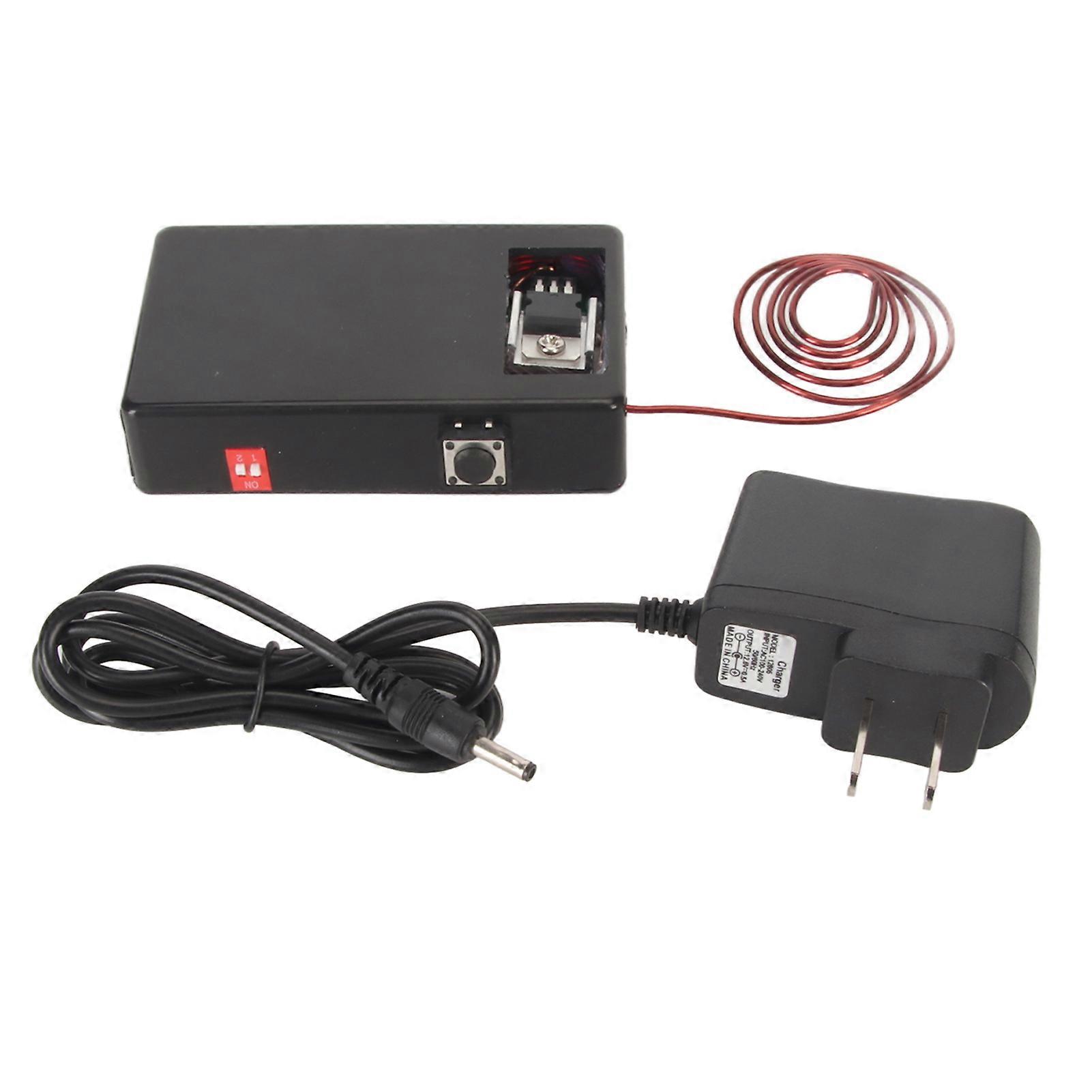 Coil EMP Electromagnetic Pulse Tester Small Black Box Intelligent Lock Finger V Shaped Lock Detector US Plug 100?240V Single Frequency