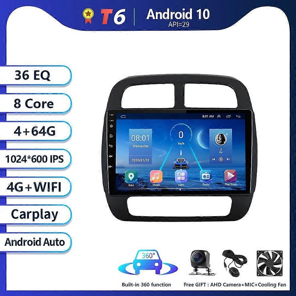 T8 For RENAULT ENO Kwid 2015 - 2019 Car Radio Multimedia System Player Navigation GPS Android Auto Carplay BT No 2 Din DVD