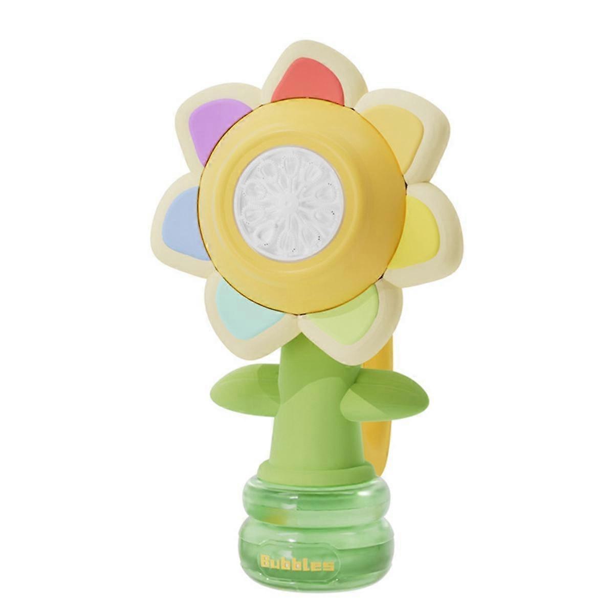 Sunflower Dancing Bubble Machine, Swing Electric Automatic Bubble Machine, Soap Blower, Toy Childre