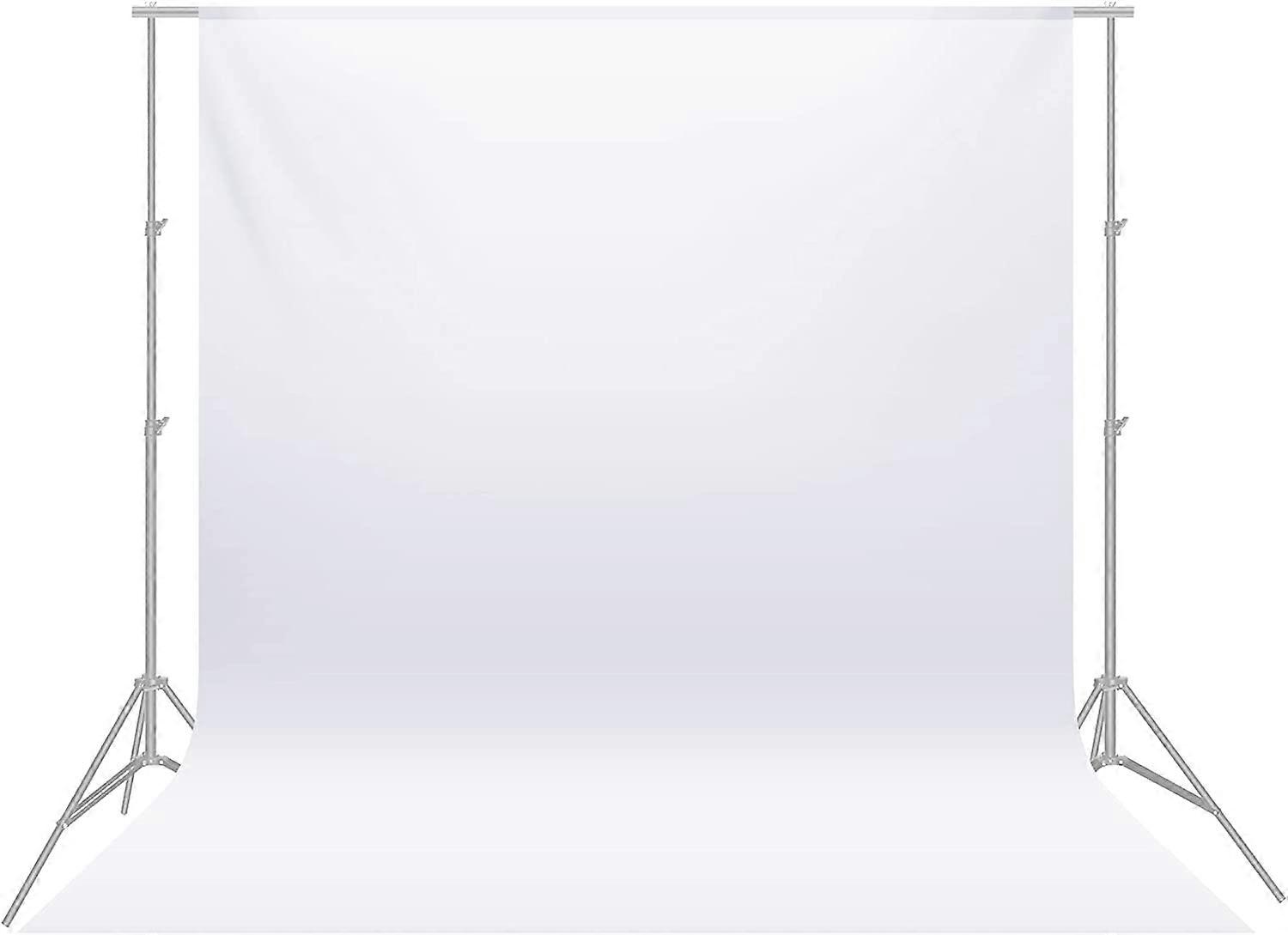 Backdrop(White) 3*3m Photo Studio Folding Sheer Muslin for Photography Video and Television