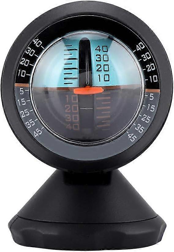 Car Inclinometer Slope Indicator Meter Tilt Level Gauge Car Traffic Safety Instrument, ABS Black Angle Slope Tilt Indicator High Sensitivity