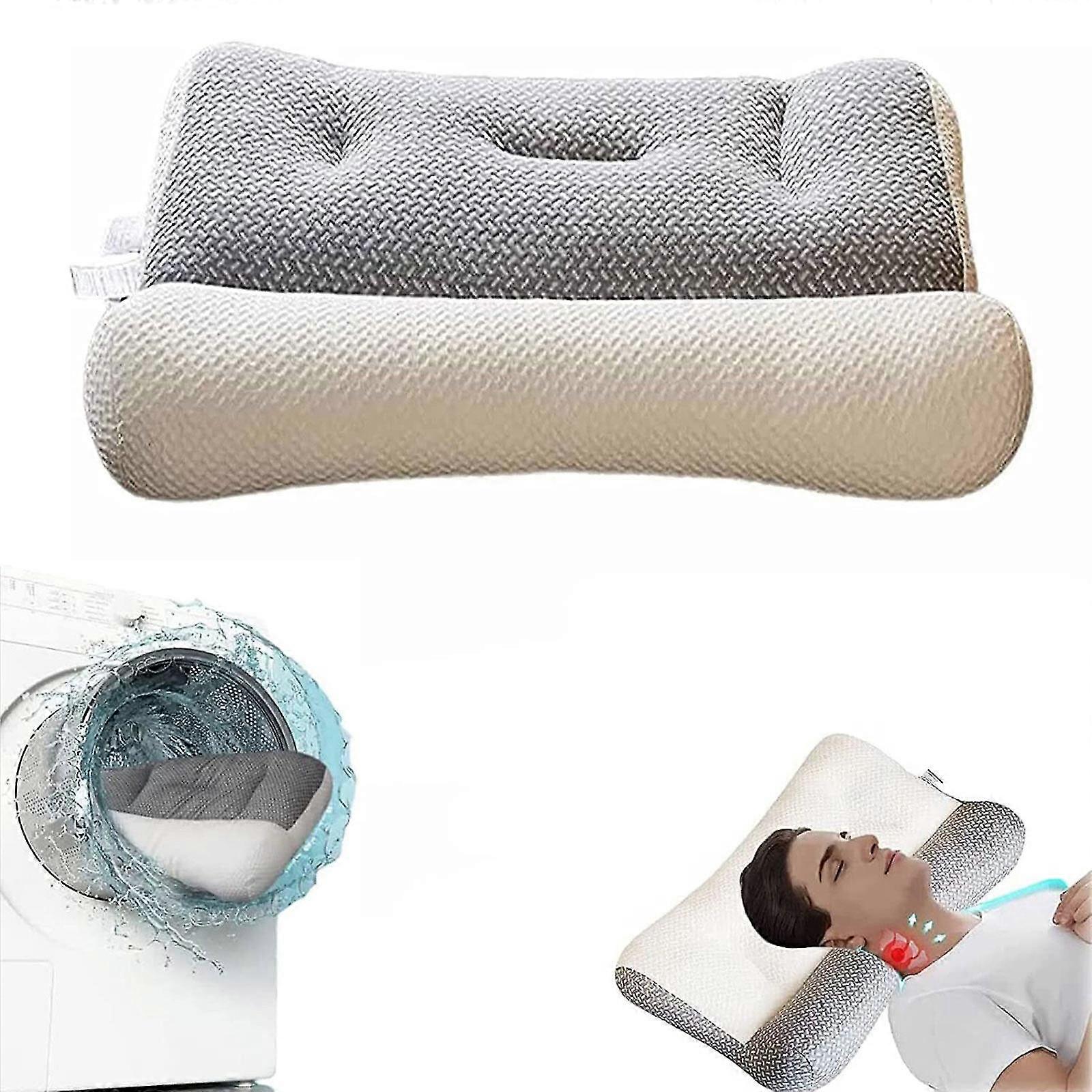 Ergonomic Pillow, Adjustable Comfortable And Breathable For All Sleeping Positions
