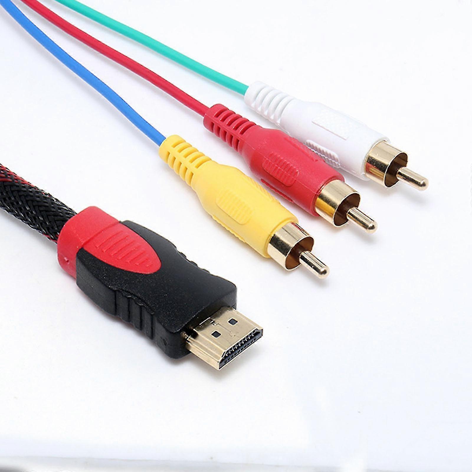Hdmi αρσενικός σε 3 προσαρμοστής καλωδίου καλωδίων βίντεο βίντεο Av για το dvd hdtv tv 1080p