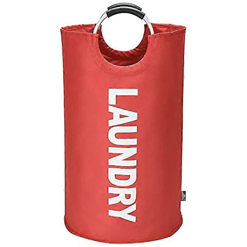 82l Laundry Baskets, Collapsible Laundry Bag, Large Capacity Folding Laundry Bins - Red