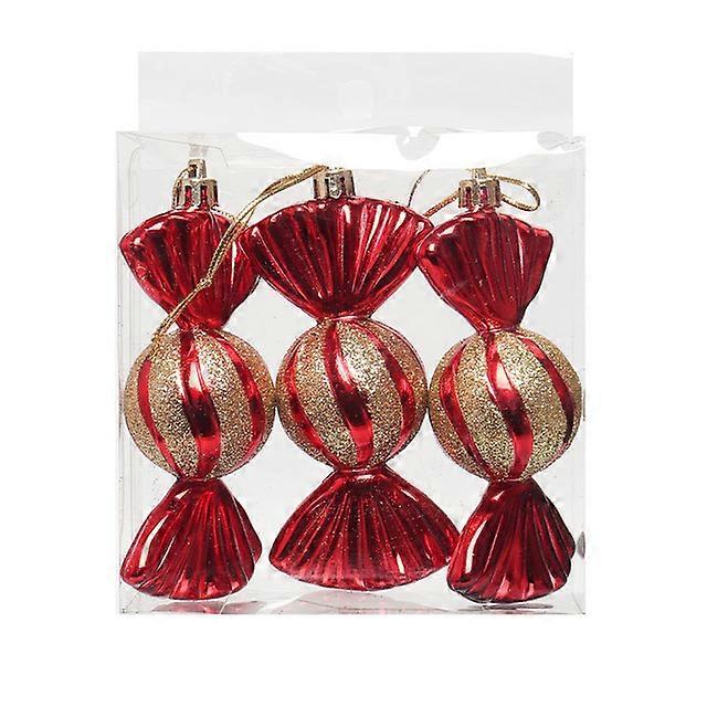 3pcs/Box Crăciun Ball Ornament Balice Ice Cream Candy Shapes Xmas Tree Hanging Pandantive Home Party Navidad Crăciun Decor