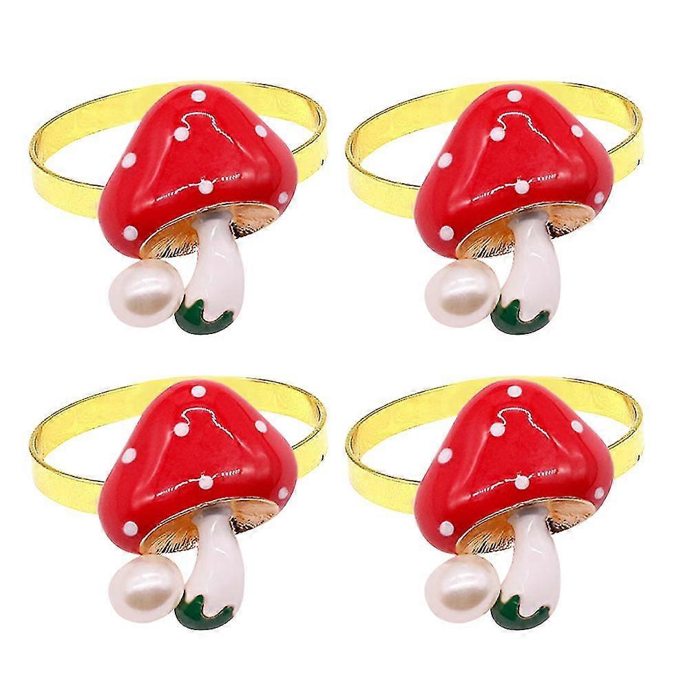 4pcs Easter Napkin Rings Napkin Buckles Easter Napkin Holders Table Supplies