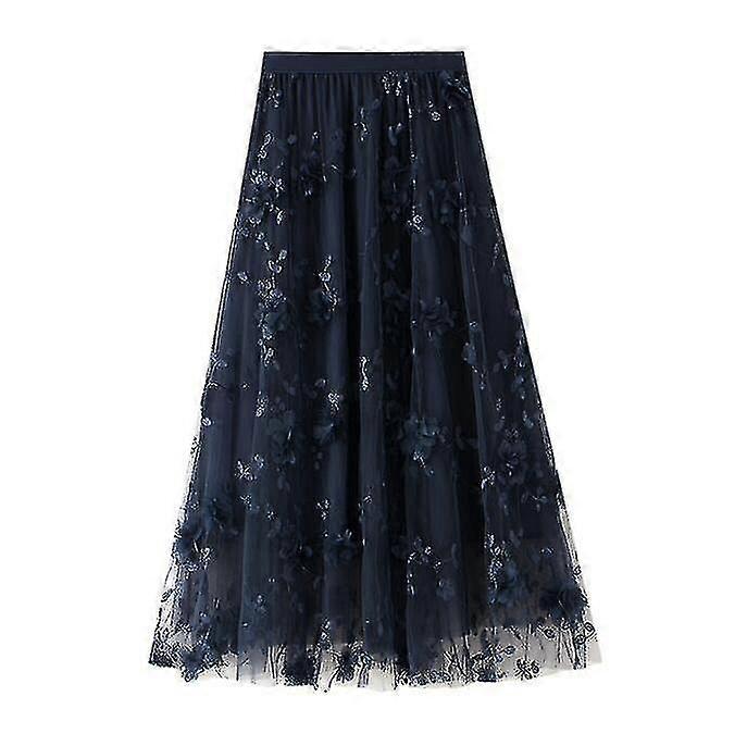 Femei brodate jumătate fusta Saree fusta lunga