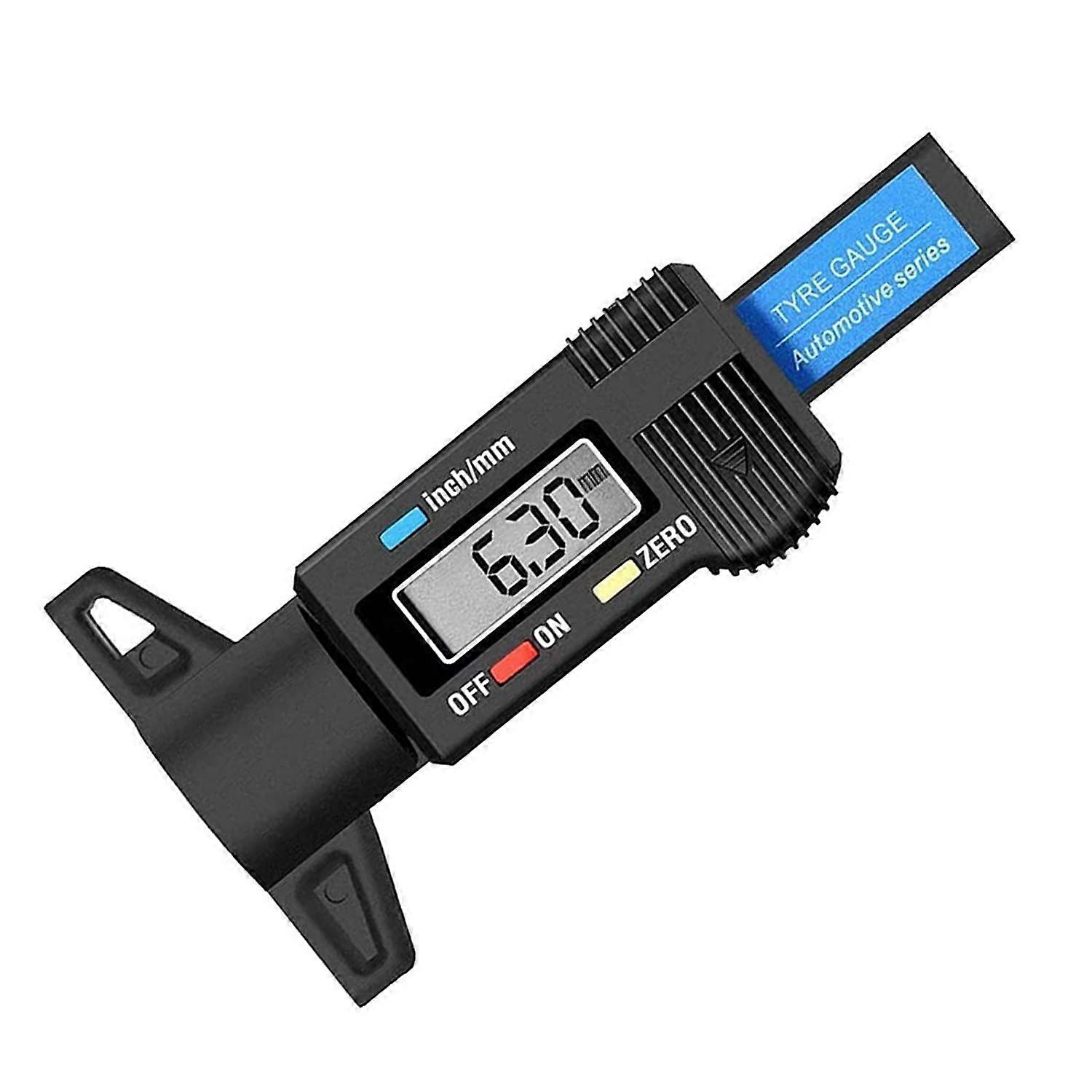 Digital Tire Depth Gauge Caliper LCD 0-25.4mm Digital Tire Depth Gauge for Auto Motorcycle Vans Trucks