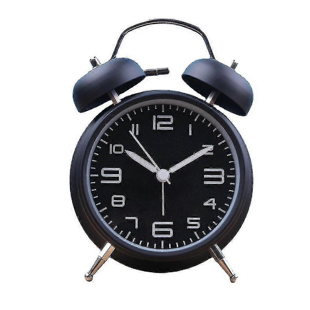 Classical Retro Twin Bell Alarm Clock, Double Bell Alarm Clock With Backlight,desk Clock Table Clock