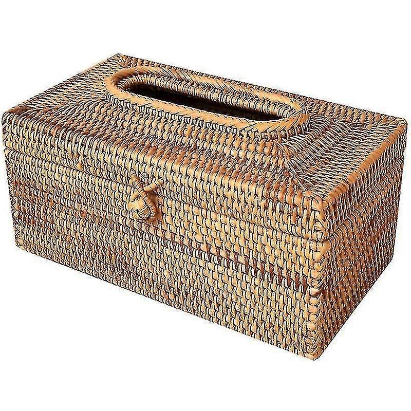 Paper Rack Rattan Tissue Box Elegant Home Decoration