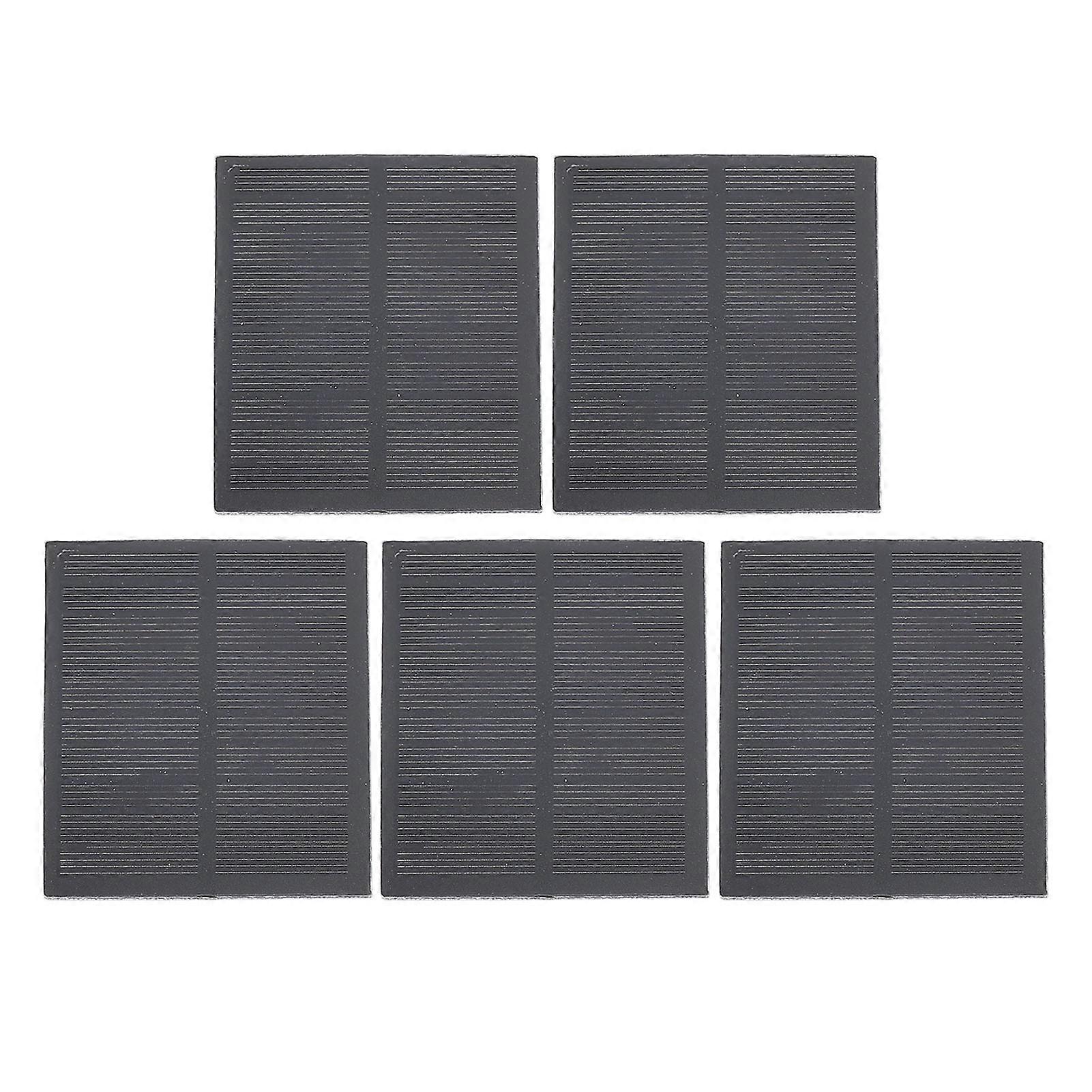 5Pcs 2W Mini Solar Panel High Efficiency Monocrystalline DIY Small Solar Panel Module for Solar Light Science Project