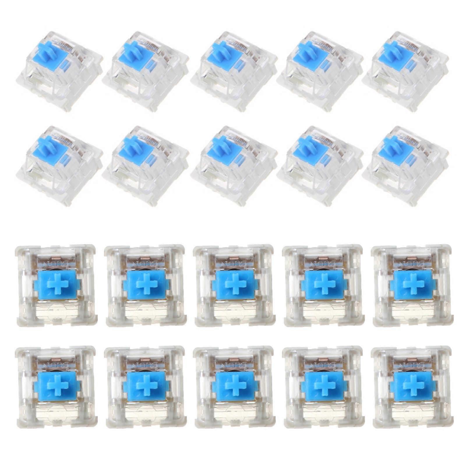 3pin 60g Bluish White Switch Linear Switches For Mechanical keyboard (10PCS)