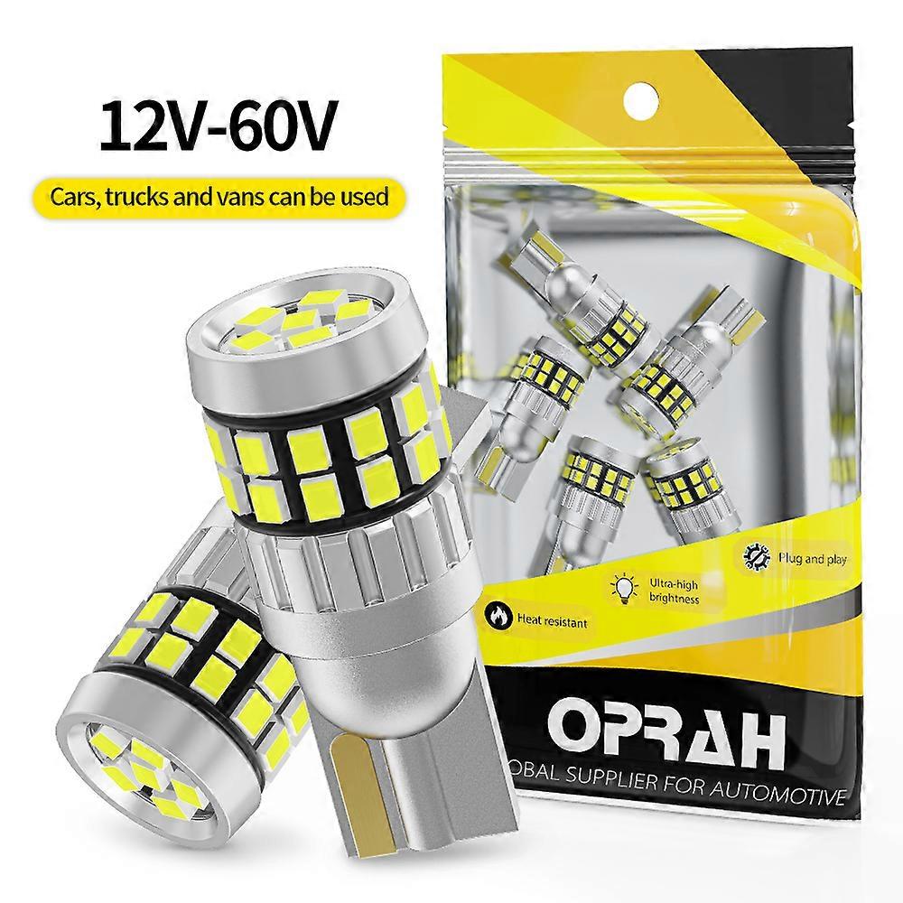 2PC Super Bright T10 LED W5W Light 12V 24V Car Truck Bulb No Error 2016 30SMD For Interior Signal Lamp Map Dome Diode 12V