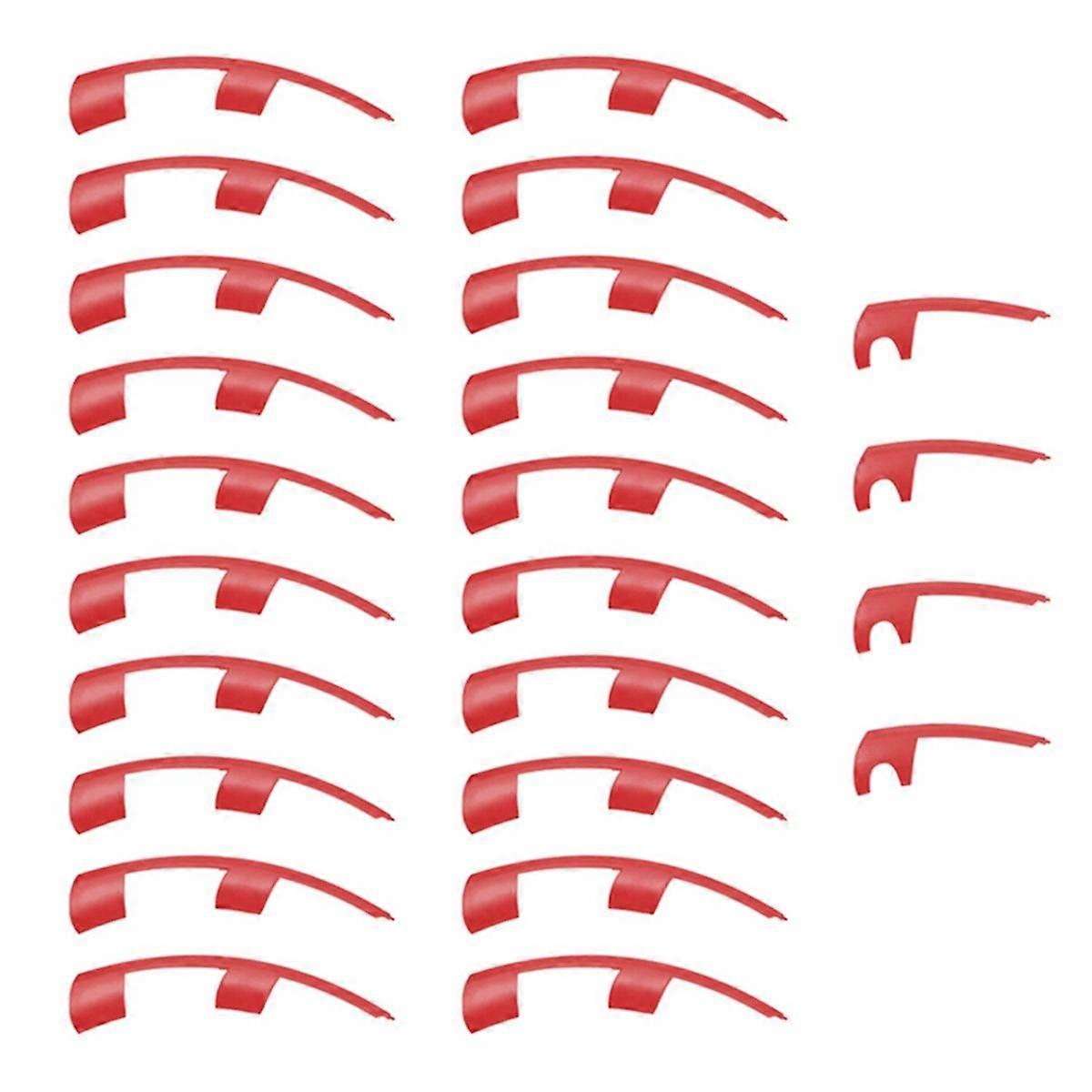 21 Inch Car Hub Cap Rim Patch for Model Y 2021-2023 Induction Uberturbine Wheel Cover Protectors Red