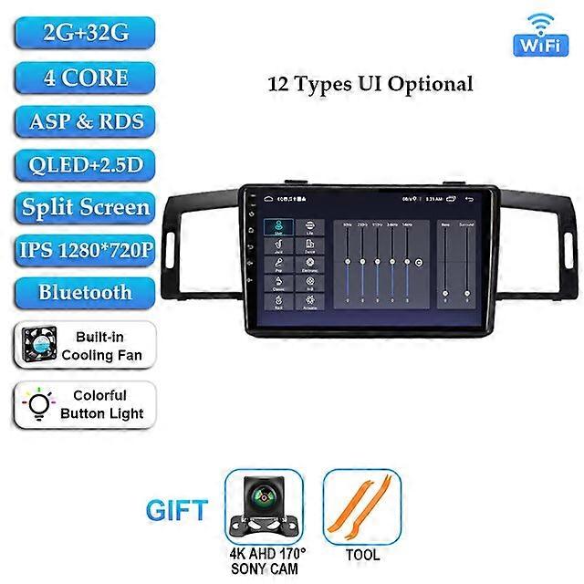 Android 12 Car Radio For NISSAN FUGA 2005 - 2010 For Infiniti M35 2003 - 2010 GPS Navigation 4G WIFI Carplay Player NO 2 Din DVD