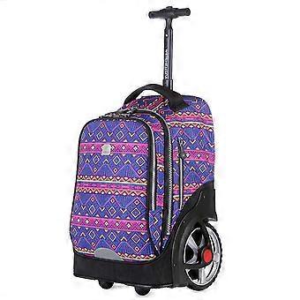 Mochila escolar con carro geométrico Mochila grande con ruedas