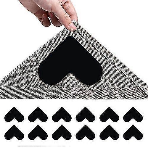 12pcs Non-slip Rug Gripper, Double Sided Non-slip Rug Pads