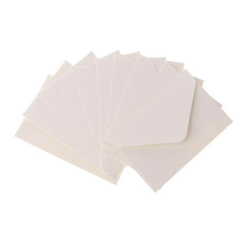 50 Sheets Vintage Envelopes Compatible 4'' X 2.8'' Cards Mail Letter Postcard Wedd