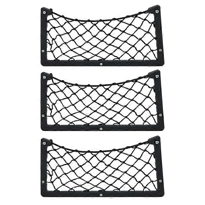 Camping Car Net Organizer Storage Bag Pocket Door Panel Bus Seat Back Mount Organizer Mesh Phone Holder Network For Wallet Key