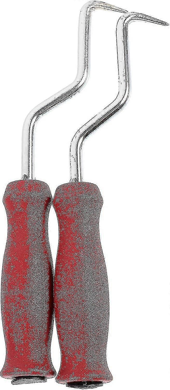 2pcs Rebar Wire Tools Curved Rebar Hooks With Ergonomic Rubber Handle Metal Wire isting Supplies - Ya