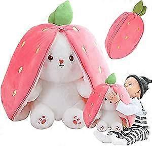 Hide & Seek Rabbit Plush Toy, Reversible Cute Stuffed Easter Bunny, Stuffed Pillow Rabbit, Stuffed Rabbit Wrapped in Gifts