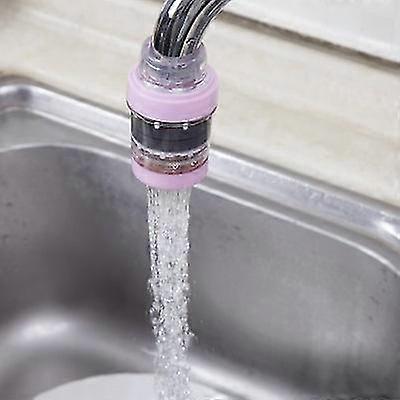 Pink 4 Pieces Faucet Water Filter, Faucet Clean Filter Purifier, Splash-proof Pp Mini Faucet Water Filter With One Filter Element For Kitchen, Home