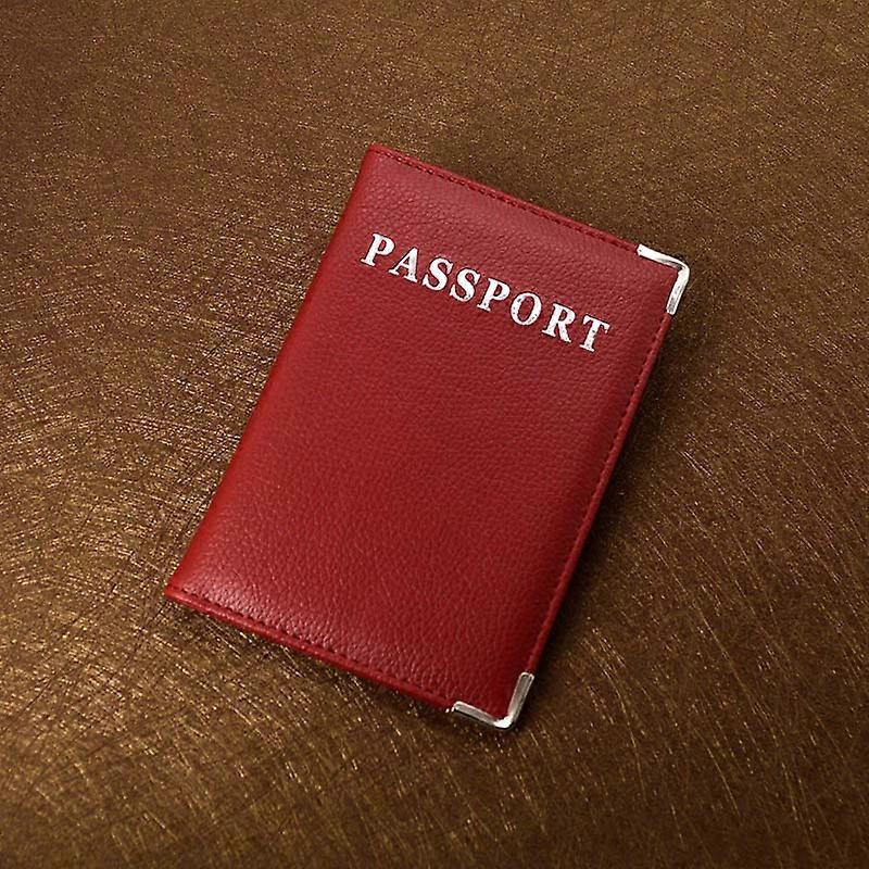 Sött passfodral för kvinnor över hela världen Täcker på passen Femme Traval Pu Läder Passhållare Rosa