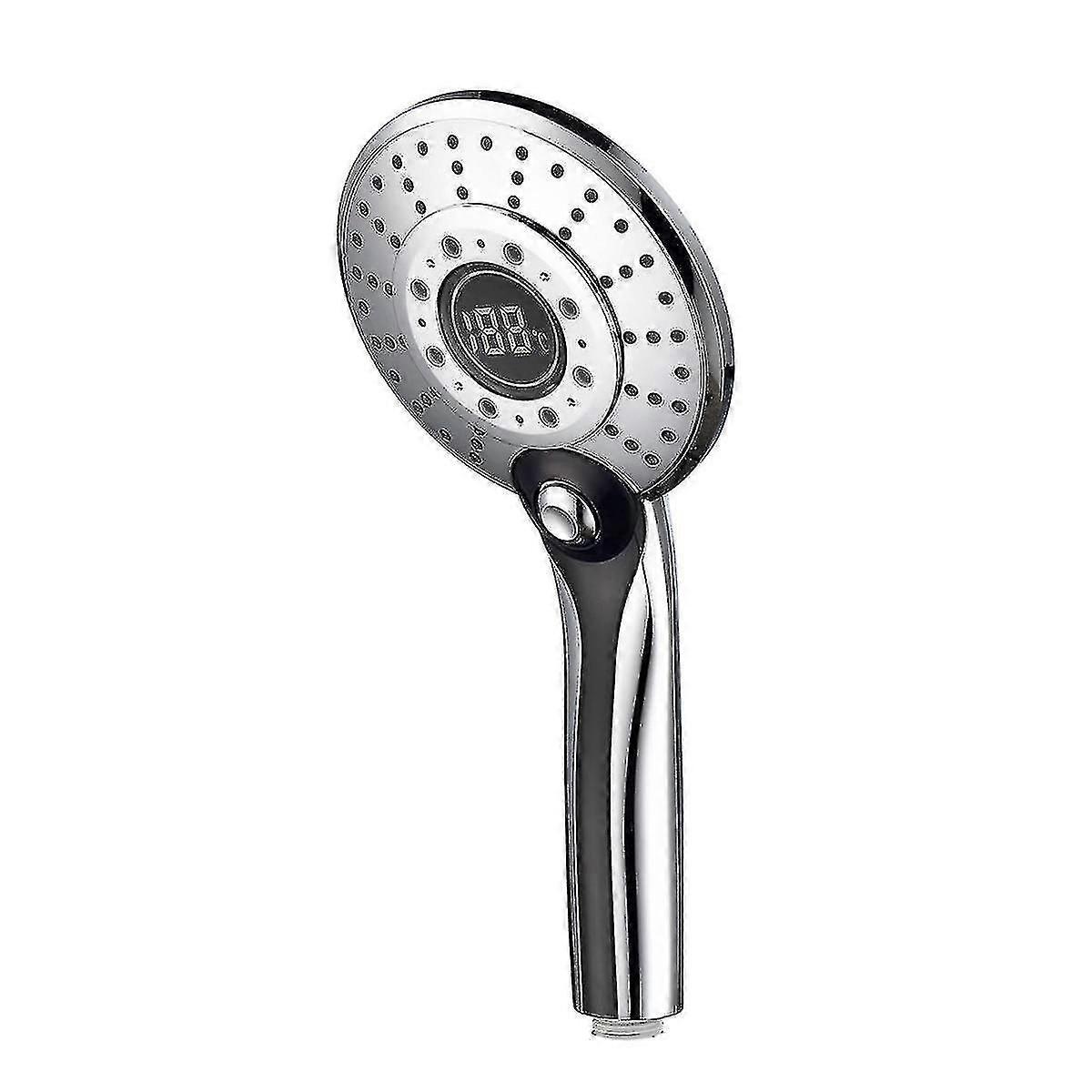 Adjustable 3 Color Led Shower Head Digital Lcd Display