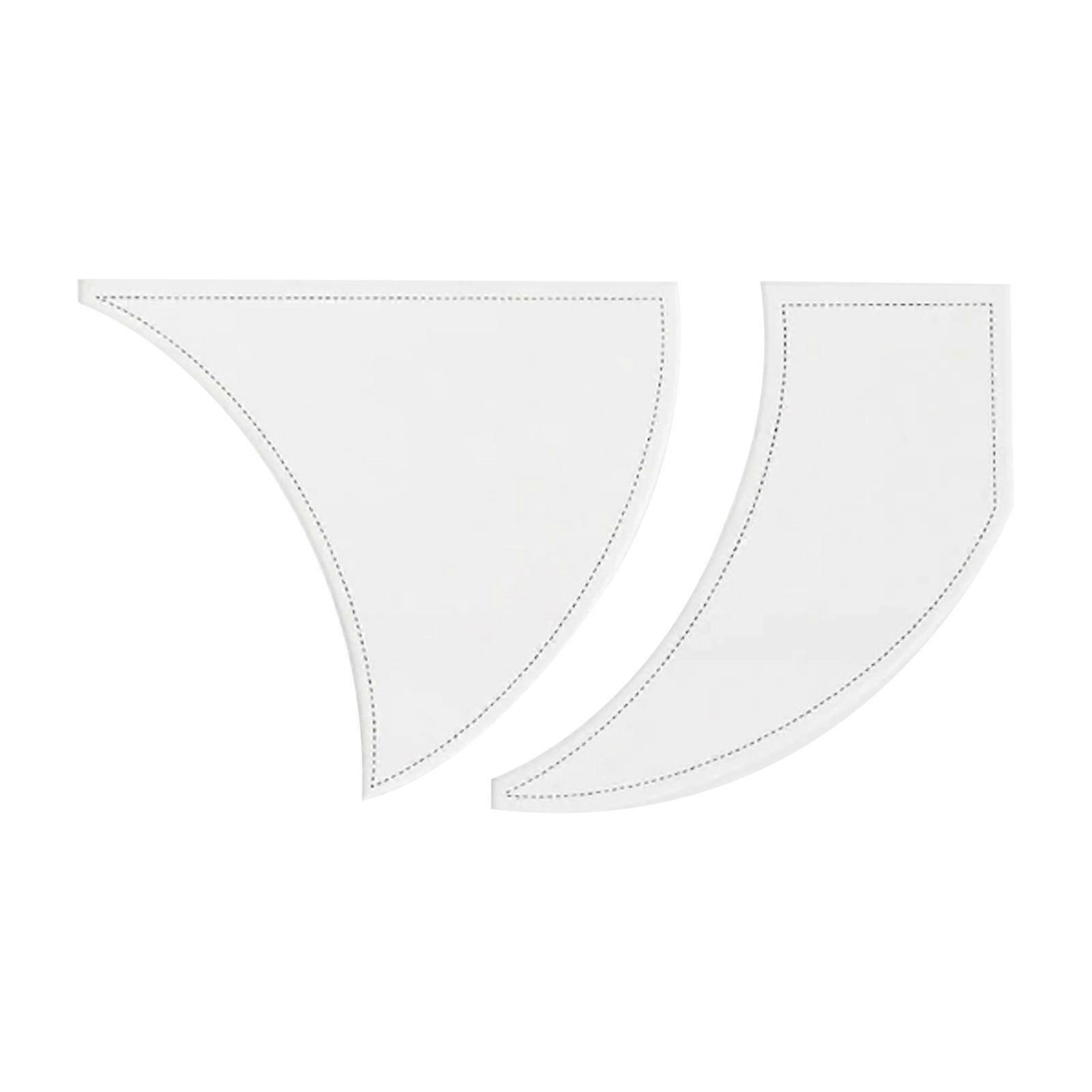 2Pcs/Set Patchwork Ruler Professional DIY Acrylic Twisted Pinwheel Quilting Template for Tailors