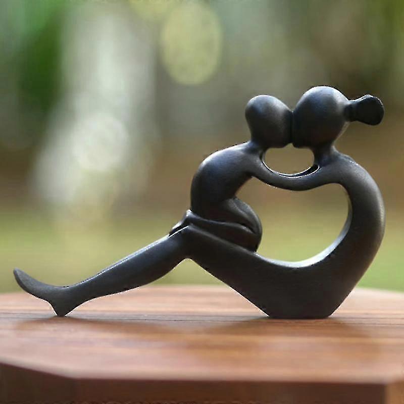 مصنوعة يدويا الأم والطفل الخشب النحت حبها لن ينتهي أبدا زخرفة سطح المكتب