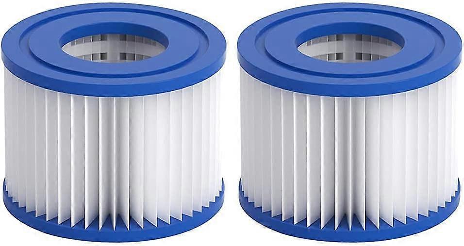 2 Stück Spa-Whirlpool-Filter, Poolfilter, wiederverwendbar für bestway VII und intex Typ D Filter Poolfilter