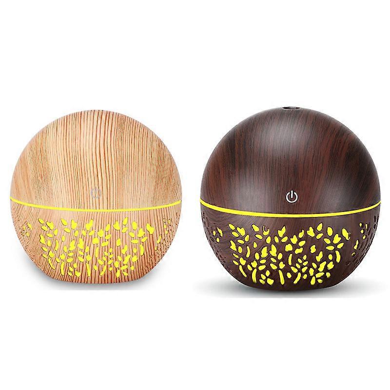 Lavender Humidifier Aroma Essential Oil Diffuser LED Color Light Mute Humidifier USB Mini Fog Machine