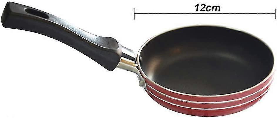 Mini sartén antiadherente, práctica cocina de aluminio redondo sartén w / mango