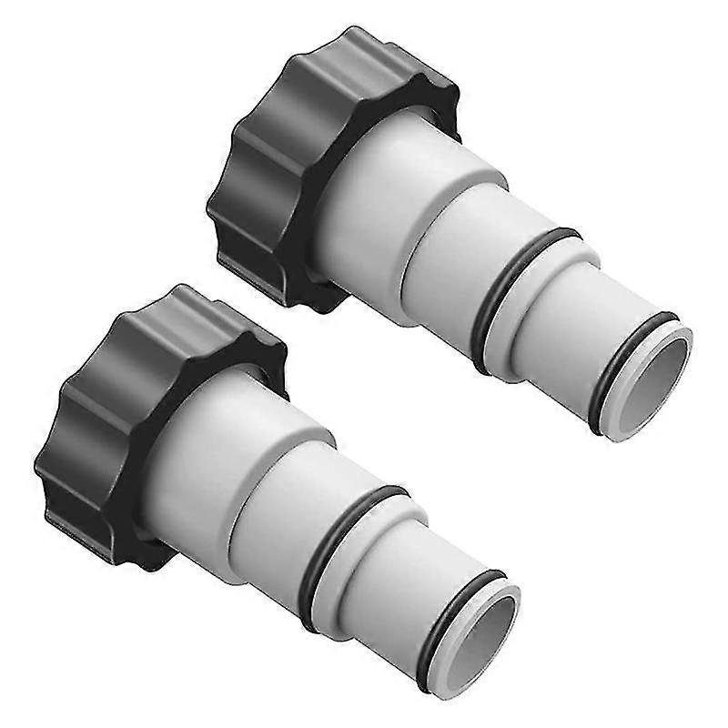 2pcs Replacement Hose Adapter For Above Ground Swimming Pool, 1.5 To 1.25 Inch Hose Adapter For Thr