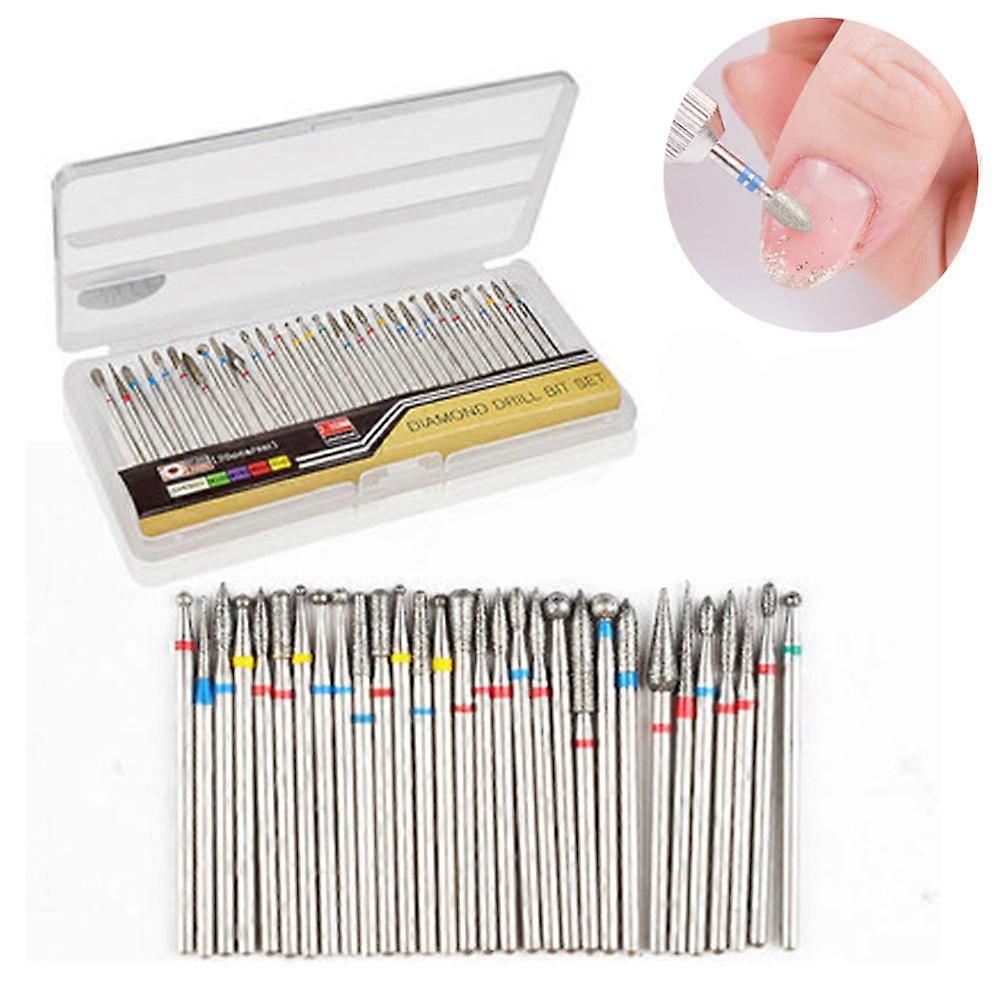 Nail Drill Bits Set for Acrylic Nails, Cuticle Remover Bits Kit