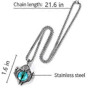 Collier pendentif mauvais œil en verre bleu pour la protection