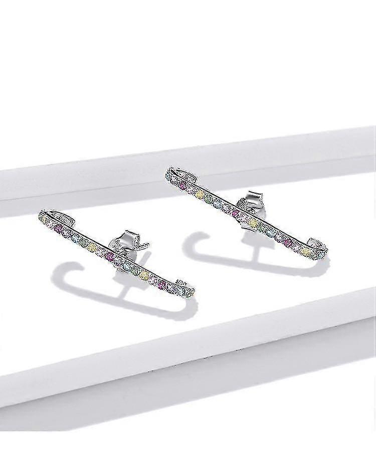 925 Sterling Silver Earrings Enamel Stud Earrings