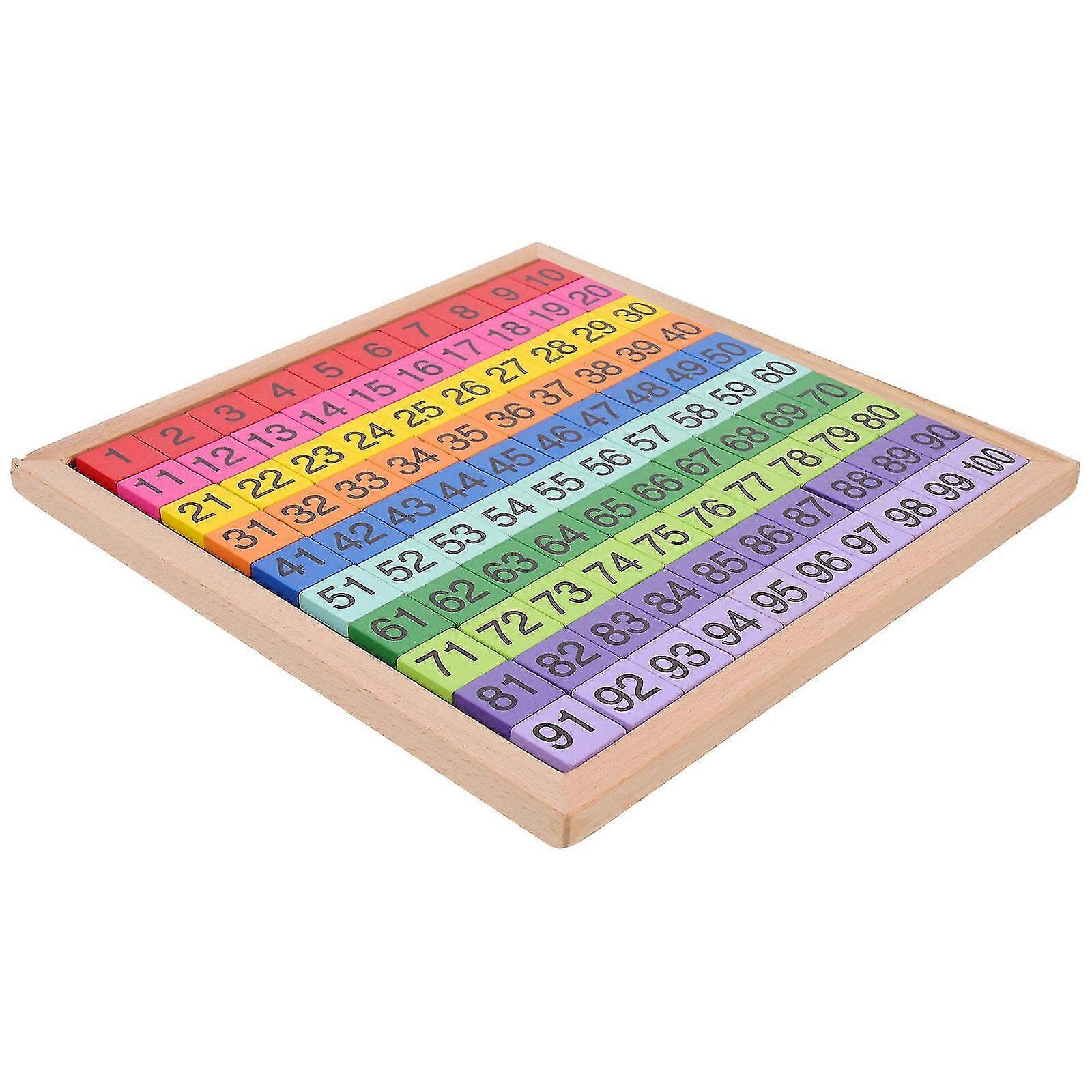 Wooden Math Toy Educational Math Board Interactive Mathematical Train Learning Counting Toy