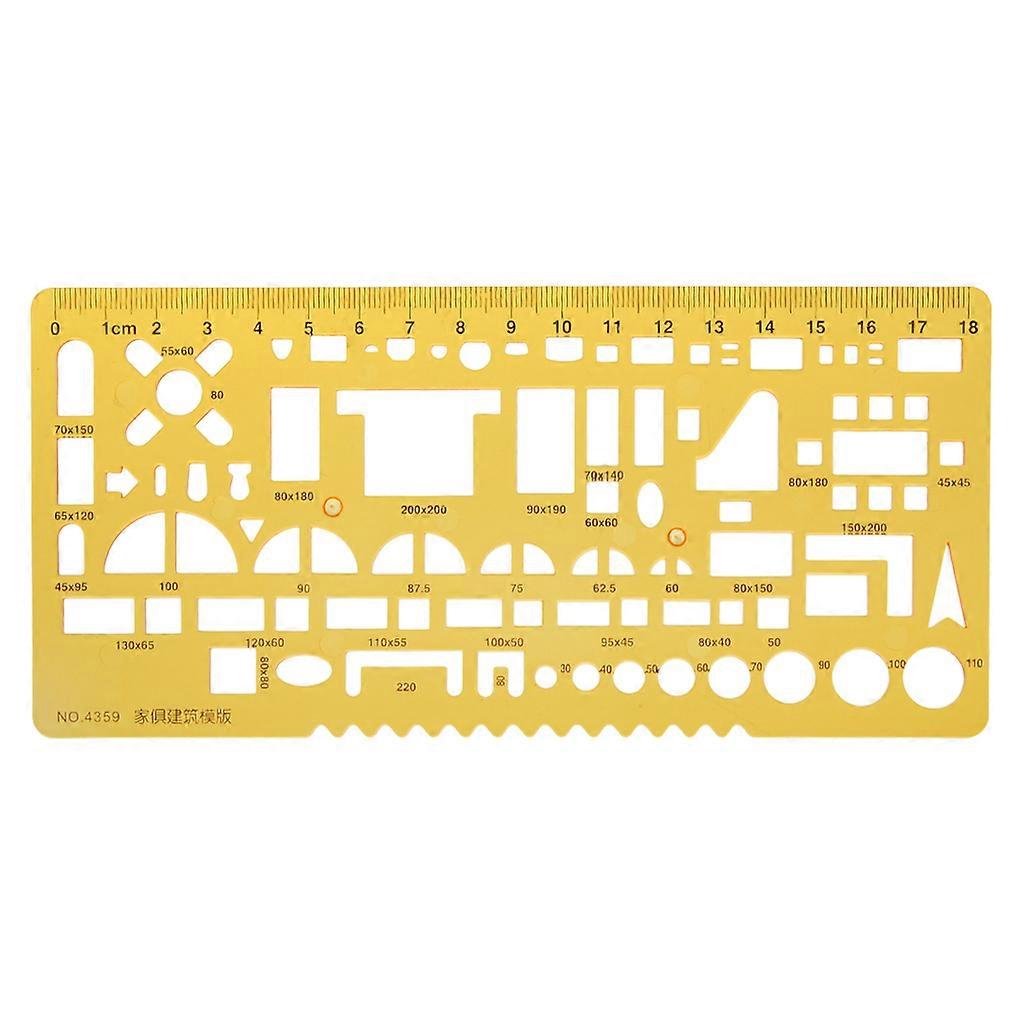 K Resin Heating Ventilation Design Drawing Template Ruler Measuring ...