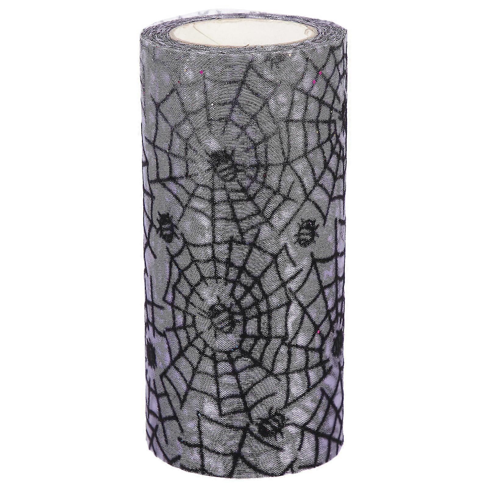 1 Roll Of Decorative Tulle Ribbon Multi-function Mesh Ribbon Convenient Wrap Ribbon