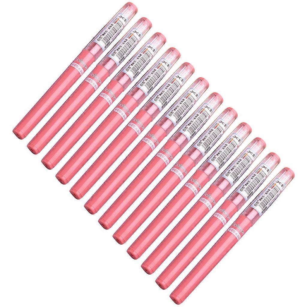 12x suora nestemäinen geelimustekynä rullaavat kuulakynät 0,38 / 0,5 mm koulutarvikkeet