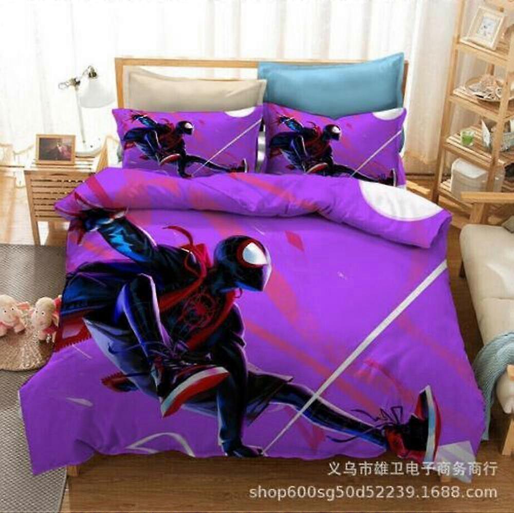 v619 Lençóis Homem-Aranha: No Aranhaverso Presentes D Conjunto de Capa de Edredom Decoração do Quarto Lençóis IU619