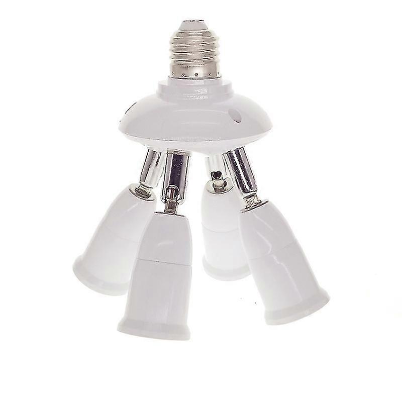4 In 1 E27 Socket Splitter Adapter, Converter Chandelier Socket 12.2 * 12.2* 14 Cm