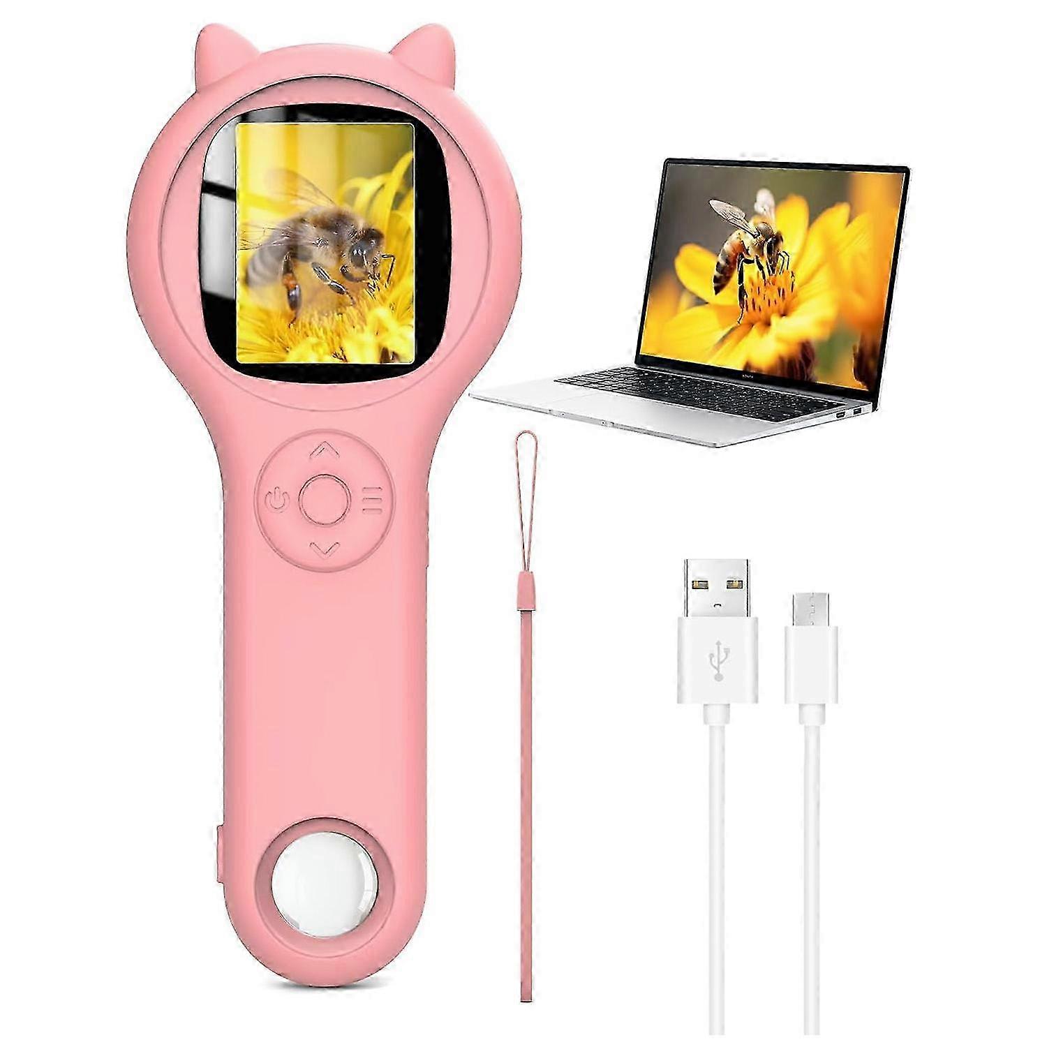 Mini Microscope for Kids,Handheld Kids Microscope Magnifying Glass