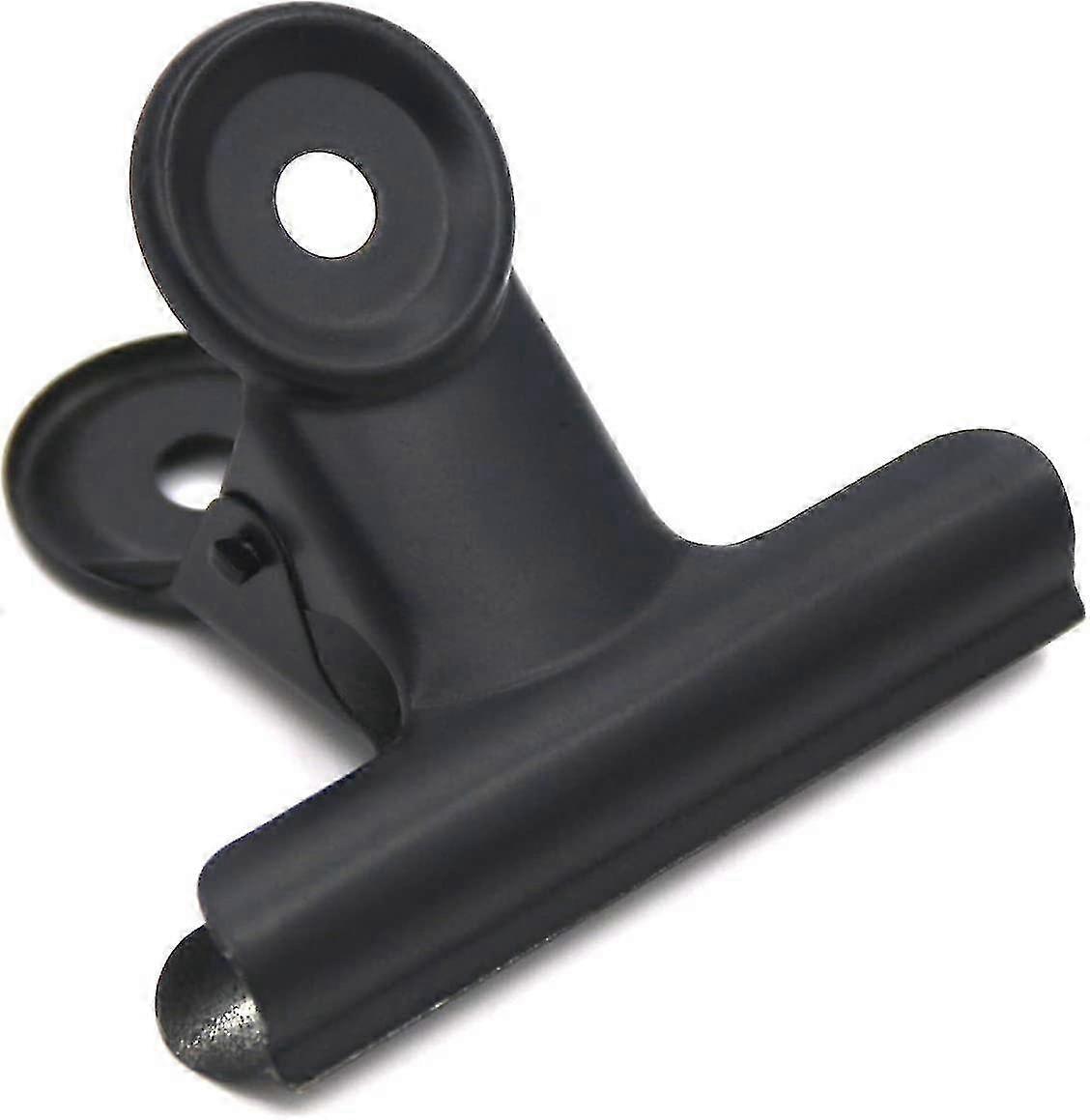 12-Pack Large Black Bulldog Binder Clips for Office