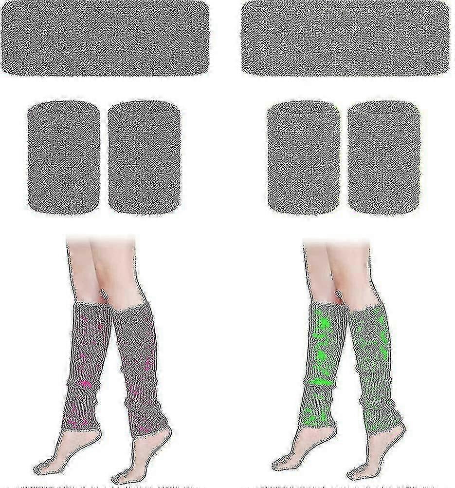 2 Ps 80s לסרוג רגל S גרביים גבוה הברך, 2 חתיכות ריצה