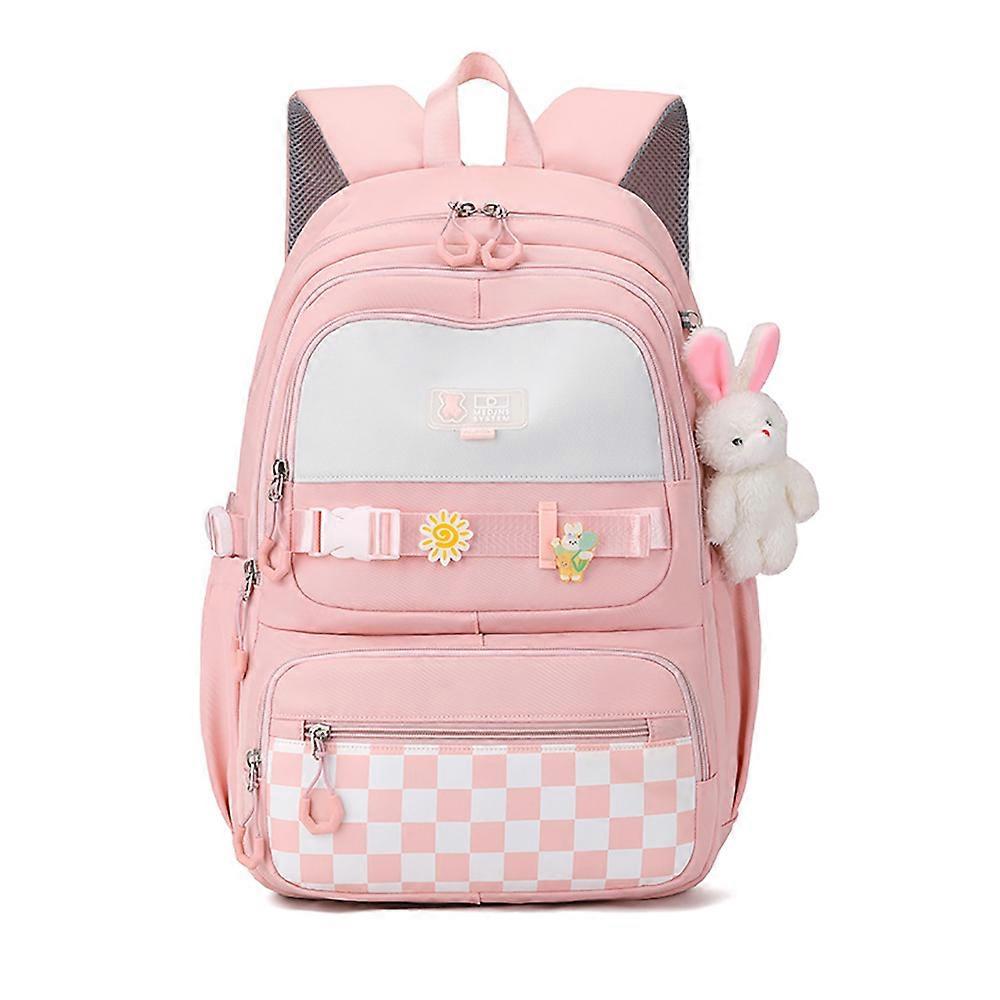 Simple backpack-pink (with pendant)