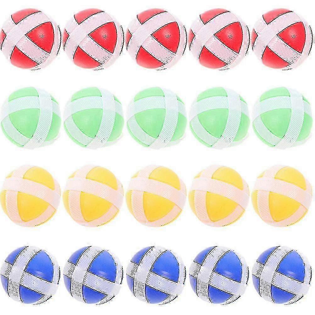 20pcs Dart Board Sticky Balls Enfants Sticky Balls Toy Throwing Balls Dart Jeux Fournitures