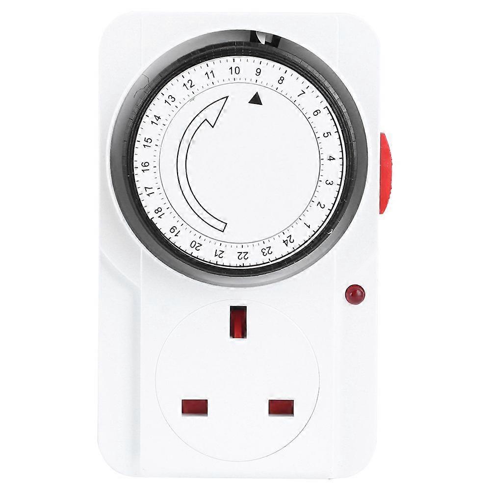 Intelligent 24 Hour Cycle Mechanical Timing Power Switch Timer Plug Socket UK Plug 240V